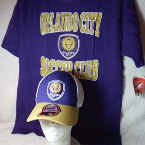 MLS Orlando City Cap n Tshirt Combo package